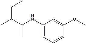 3-methoxy-N-(3-methylpentan-2-yl)aniline 结构式