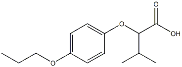 3-methyl-2-(4-propoxyphenoxy)butanoic acid 结构式