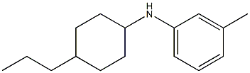 3-methyl-N-(4-propylcyclohexyl)aniline 结构式