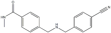 4-({[(4-cyanophenyl)methyl]amino}methyl)-N-methylbenzamide 结构式