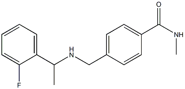 4-({[1-(2-fluorophenyl)ethyl]amino}methyl)-N-methylbenzamide 结构式