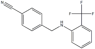 4-({[2-(trifluoromethyl)phenyl]amino}methyl)benzonitrile 结构式