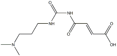 4-({[3-(dimethylamino)propyl]carbamoyl}amino)-4-oxobut-2-enoic acid 结构式