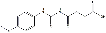 4-({[4-(methylsulfanyl)phenyl]carbamoyl}amino)-4-oxobutanoic acid 结构式