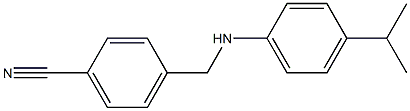 4-({[4-(propan-2-yl)phenyl]amino}methyl)benzonitrile 结构式
