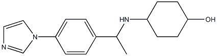 4-({1-[4-(1H-imidazol-1-yl)phenyl]ethyl}amino)cyclohexan-1-ol 结构式