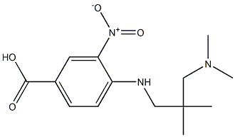 4-({2-[(dimethylamino)methyl]-2-methylpropyl}amino)-3-nitrobenzoic acid 结构式