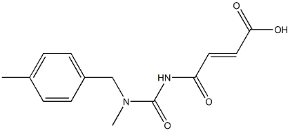 4-({methyl[(4-methylphenyl)methyl]carbamoyl}amino)-4-oxobut-2-enoic acid 结构式