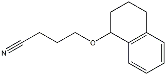 4-(1,2,3,4-tetrahydronaphthalen-1-yloxy)butanenitrile 结构式