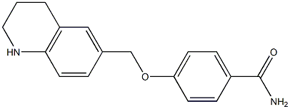 4-(1,2,3,4-tetrahydroquinolin-6-ylmethoxy)benzamide 结构式