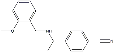 4-(1-{[(2-methoxyphenyl)methyl]amino}ethyl)benzonitrile 结构式