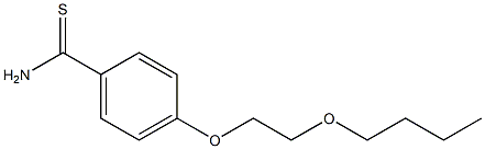 4-(2-butoxyethoxy)benzene-1-carbothioamide 结构式