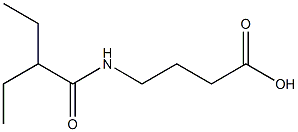 4-(2-ethylbutanamido)butanoic acid 结构式