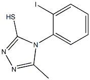 4-(2-iodophenyl)-5-methyl-4H-1,2,4-triazole-3-thiol 结构式