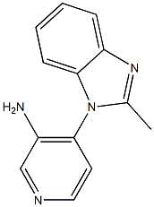 4-(2-methyl-1H-1,3-benzodiazol-1-yl)pyridin-3-amine 结构式