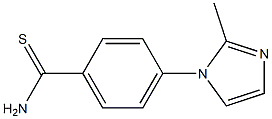4-(2-methyl-1H-imidazol-1-yl)benzene-1-carbothioamide 结构式