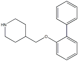 4-(2-phenylphenoxymethyl)piperidine 结构式