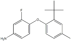 4-(2-tert-butyl-4-methylphenoxy)-3-fluoroaniline 结构式