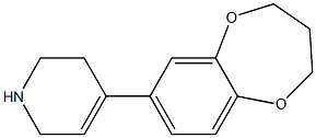 4-(3,4-dihydro-2H-1,5-benzodioxepin-7-yl)-1,2,3,6-tetrahydropyridine 结构式