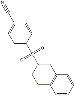 4-(3,4-dihydroisoquinolin-2(1H)-ylsulfonyl)benzonitrile 结构式