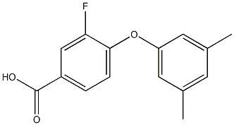 4-(3,5-dimethylphenoxy)-3-fluorobenzoic acid 结构式