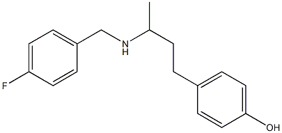 4-(3-{[(4-fluorophenyl)methyl]amino}butyl)phenol 结构式