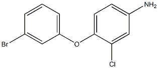4-(3-bromophenoxy)-3-chloroaniline 结构式