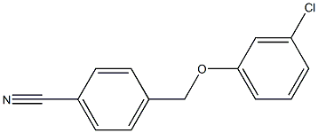 4-(3-chlorophenoxymethyl)benzonitrile 结构式