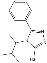 4-(3-methylbutan-2-yl)-5-phenyl-4H-1,2,4-triazole-3-thiol 结构式