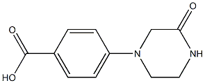 4-(3-oxopiperazin-1-yl)benzoic acid 结构式