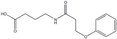 4-(3-phenoxypropanamido)butanoic acid 结构式