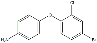 4-(4-溴-2-氯苯氧基)苯胺 结构式