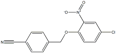4-(4-chloro-2-nitrophenoxymethyl)benzonitrile 结构式