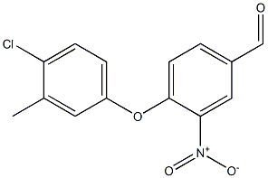 4-(4-chloro-3-methylphenoxy)-3-nitrobenzaldehyde 结构式