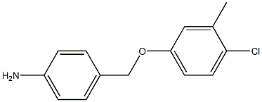 4-(4-chloro-3-methylphenoxymethyl)aniline 结构式