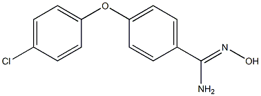 4-(4-chlorophenoxy)-N'-hydroxybenzene-1-carboximidamide 结构式