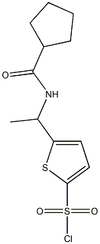 5-[1-(cyclopentylformamido)ethyl]thiophene-2-sulfonyl chloride 结构式