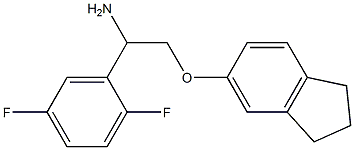 5-[2-amino-2-(2,5-difluorophenyl)ethoxy]-2,3-dihydro-1H-indene 结构式