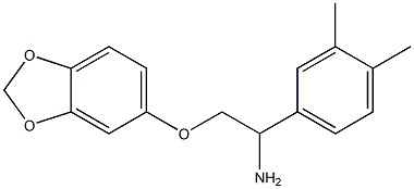 5-[2-amino-2-(3,4-dimethylphenyl)ethoxy]-2H-1,3-benzodioxole 结构式