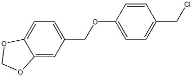 5-[4-(chloromethyl)phenoxymethyl]-2H-1,3-benzodioxole 结构式