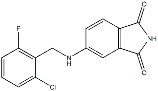 5-{[(2-chloro-6-fluorophenyl)methyl]amino}-2,3-dihydro-1H-isoindole-1,3-dione 结构式