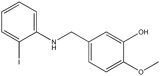 5-{[(2-iodophenyl)amino]methyl}-2-methoxyphenol 结构式