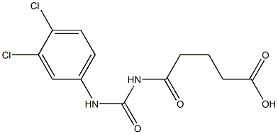 5-{[(3,4-dichlorophenyl)carbamoyl]amino}-5-oxopentanoic acid 结构式