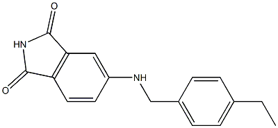 5-{[(4-ethylphenyl)methyl]amino}-2,3-dihydro-1H-isoindole-1,3-dione 结构式