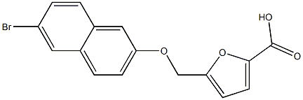 5-{[(6-bromonaphthalen-2-yl)oxy]methyl}furan-2-carboxylic acid 结构式