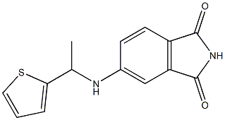 5-{[1-(thiophen-2-yl)ethyl]amino}-2,3-dihydro-1H-isoindole-1,3-dione 结构式