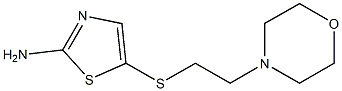 5-{[2-(morpholin-4-yl)ethyl]sulfanyl}-1,3-thiazol-2-amine 结构式