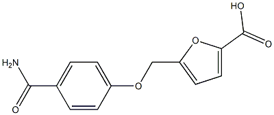 5-{[4-(aminocarbonyl)phenoxy]methyl}-2-furoic acid 结构式