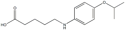 5-{[4-(propan-2-yloxy)phenyl]amino}pentanoic acid 结构式