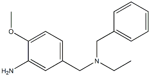5-{[benzyl(ethyl)amino]methyl}-2-methoxyaniline 结构式